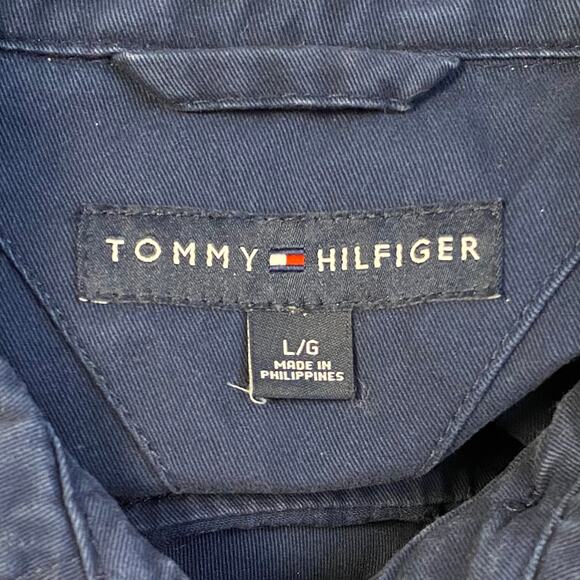 Tommy‎ Hilfiger Lightweight Cotton Ivy Jacket Men’s Size L Blue Preppy - Picture 2 of 9